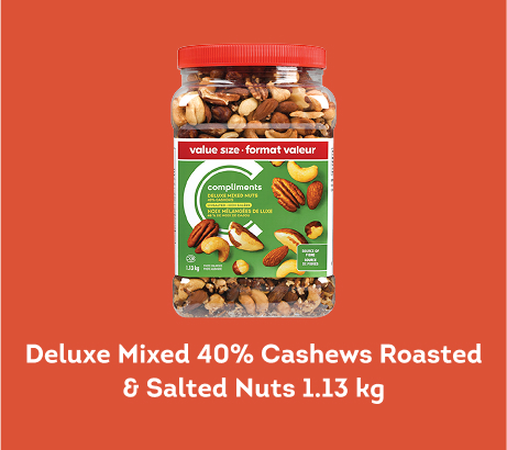 Deluxe Mixed 40% Cashews Roasted & Salted Nuts 1.13 kg
