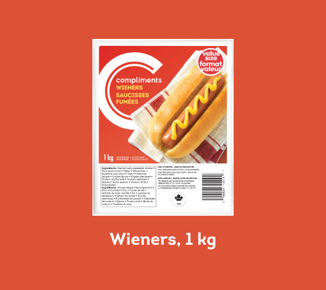 Wieners, 1 kg